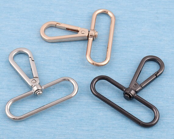 2 4 Pcs 2 Swivel Snap Hooks 50mm Inner metal Swivel Buckle swivel Clasp trigger Clip Webbing Hook for Bag Strap Supplies silver black gold Etsy