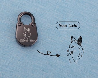Cadenas personnalisé gravé au laser avec clé : cadeau pour amoureux