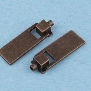 Flat Rectangle Drawer Pull Handle - Antique Cabinet Knob, Retro Straight Bar Drop Pull