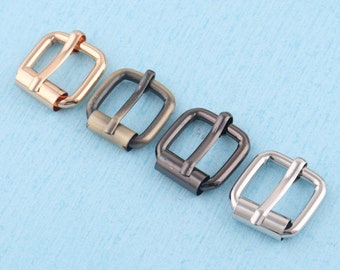 10pcs Metal Roller Buckles: 16mm Heel Bar Belt Strap Adjuster