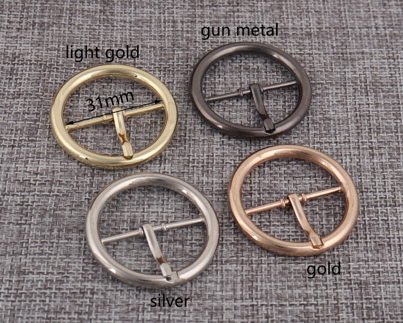 Round Belt Buckles31mm Inner Metal Bag Strap Pin - Etsy