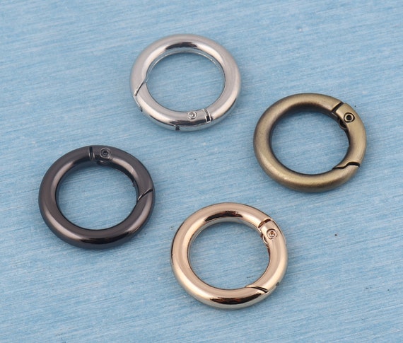 Anneaux circulaires à ressort métallique de 5/8 , joint torique en métal  intérieur de 16 mm, anneaux ronds en métal, anneaux de porte poussoir pour  accessoires de sac à main -  France