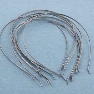 Metal headband with bent end,3mm width metal headband,blank headband,metal hair band,simple headband,plain headband,DIY hair accessories