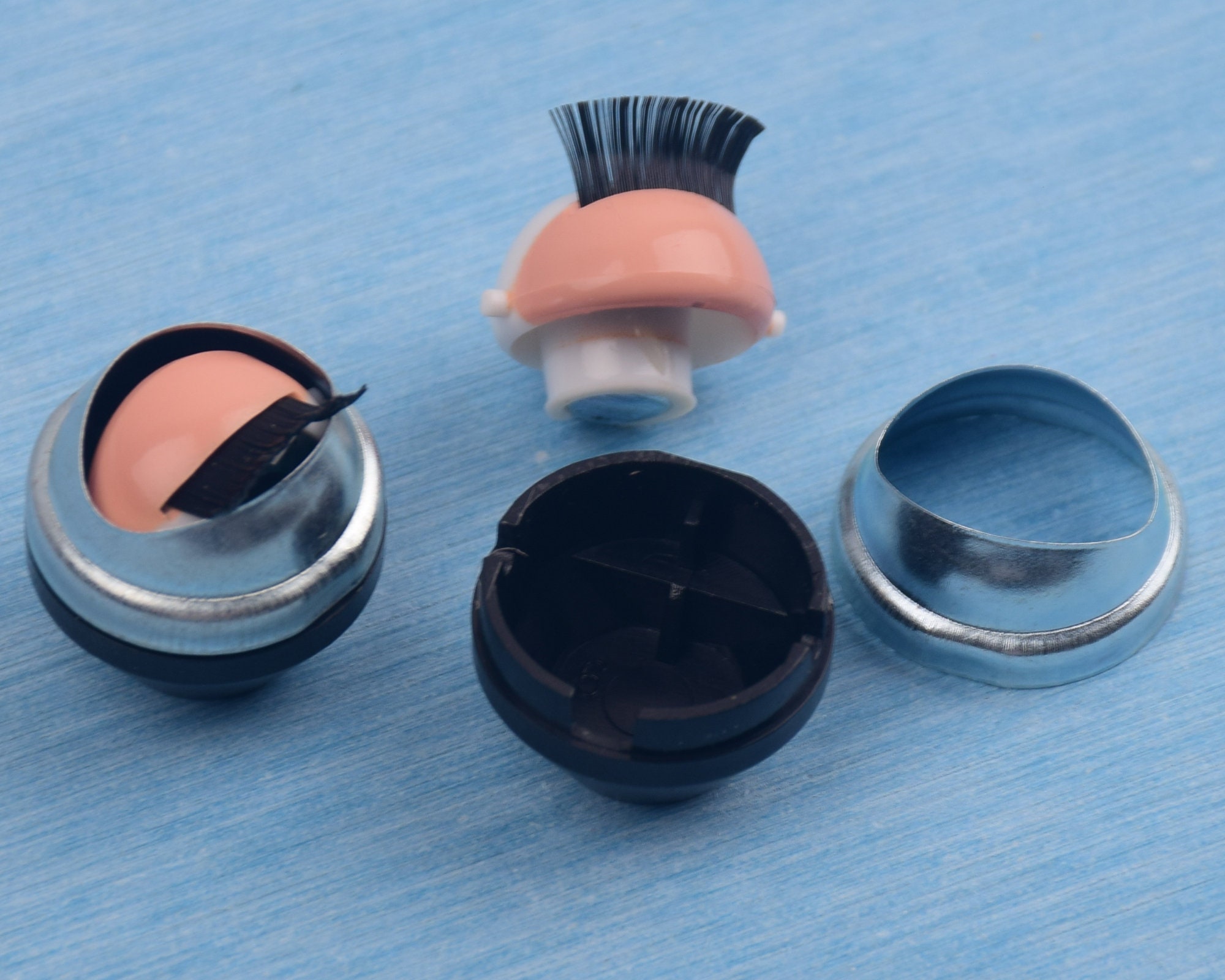 Occhi In Vetro Per Bambole 20 Mm - Per Bambole Antiche, Reborn O Moderne, Peso Per Carta - Foto 2