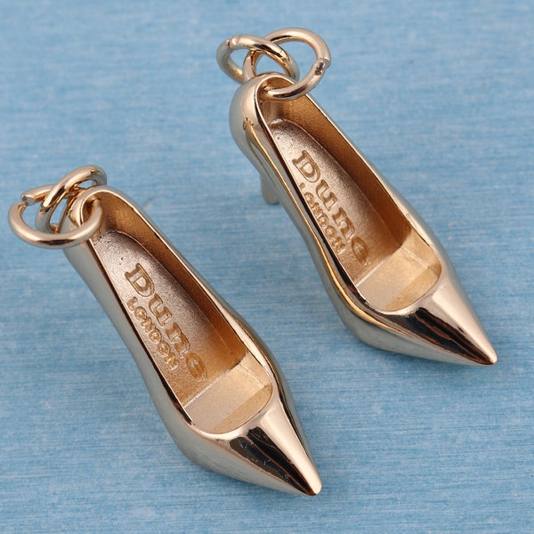 2-4-10pcs metal pendant, high heel shoes charm, high heel gold pump shoes pendant charm,diy accessory necklace earring jewelry making