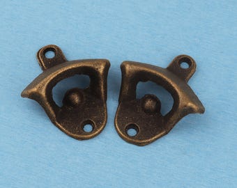 Antique Brass Starr Bottle Opener Hardware - Wall Mount Beer Opener Blank