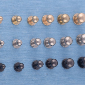 Round Head Screw Rivets: Black/Gold/Silver DIY Bag Accessories (30-50 Sets)