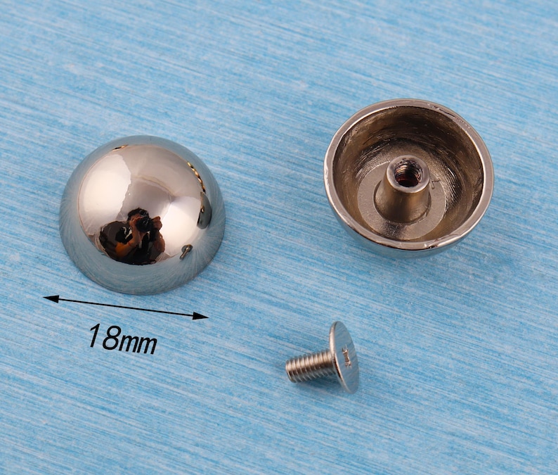 Gold Mushroom Dome Rivets: Punk Rock Leather Crafts - 18mm - Etsy