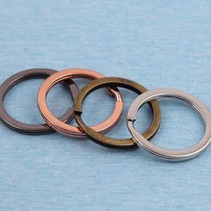 32mm Double Split Rings: Metal Keychain Connectors