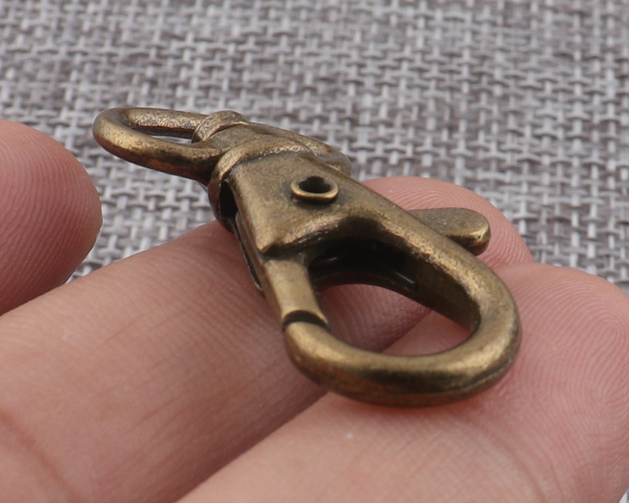 Antique Brass Swivel Snap Clasp,1438mm Bronze Trigger Snap Hooks Push Gate  Clasp,lanyard Hook Belt Buckles for Bag Purse Hardware Supply 
