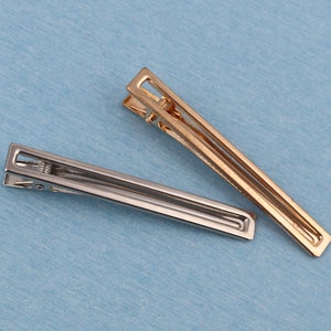 Silver & Gold Metal Alligator Hair Clips (80x10mm)