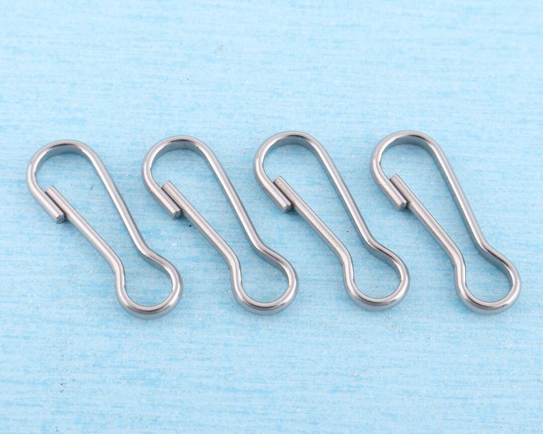 30pcs Stainless Steel Lanyard Hook 30x11mm Silver Lanyard Etsy