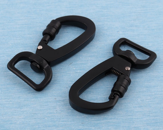 Matte Black Swivel Hook,20mm Inner Metal Swivel Snap Clasp Push Gate  Clasp,high Quality Lobster Buckle Trigger Hooks for Bag Supplies 