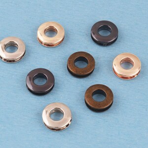 10mm Metal Grommets Eyelets: Antique Brass Alloy for Leather Craft image 7
