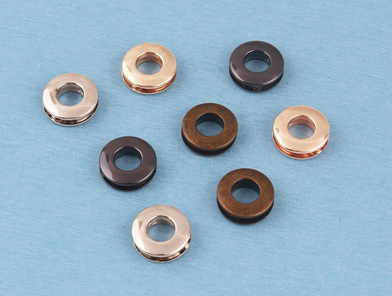 10mm Metal Grommets Eyelets: Antique Brass Alloy for Leather Craft image 7