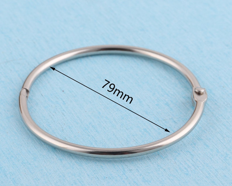 Silver Binding Ring 79mm Outer Metal Copper Book Binding Etsy