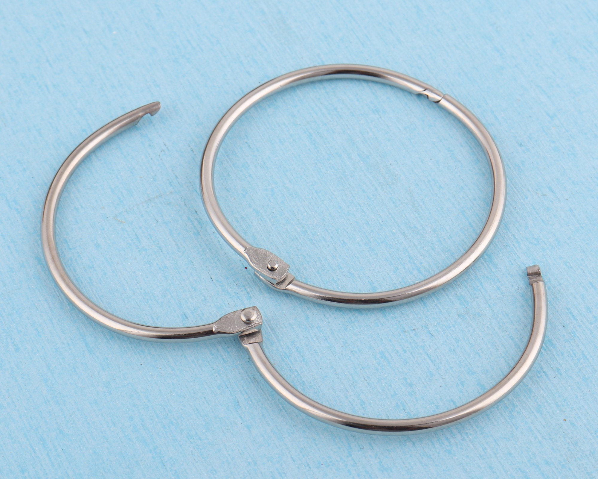 Metal Binding Rng Silver Metal Binding Ring: 79mm Book Hinge Clasp - Etsy