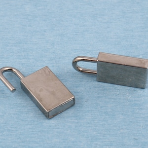 Metal rectangular padlock ,44*19mm purse lock bag lock ,DIY purse decoration hanger lock active,silver bag purse hardware