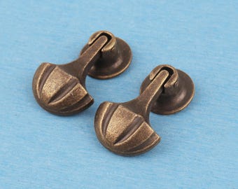 Vintage Drawer Pull - Single Hole Cabinet Knob Handle Decorative Furniture Hardware