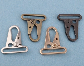 Clips metálicos HK de 1,5'': ganchos de resorte para llaveros, llaveros estilo HK