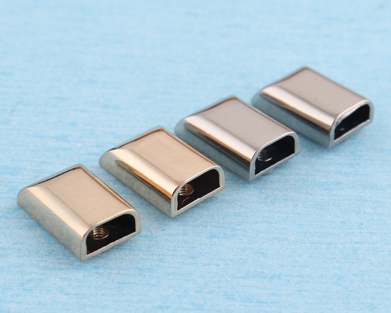 Set of 10 // Metal Cord Ends Zipper Ends Bags Hardware for Etsy