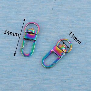 Regenbogen Drehverschluss: Zink-Legierung Lanyard Geldbörse Schnalle Bild 2