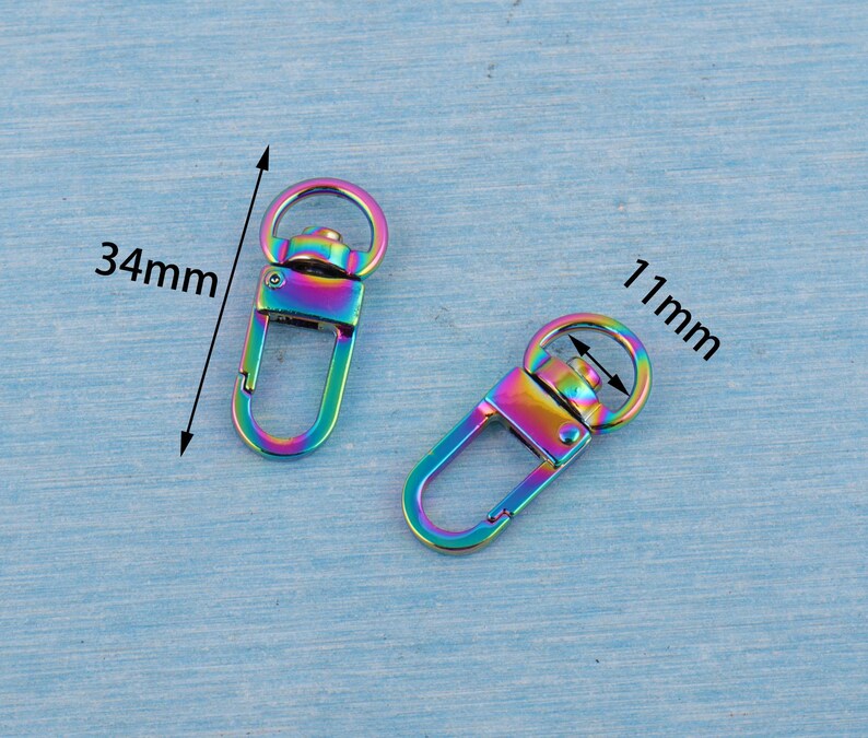 Regenbogen Drehverschluss: Zink-Legierung Lanyard Geldbörse Schnalle Bild 2