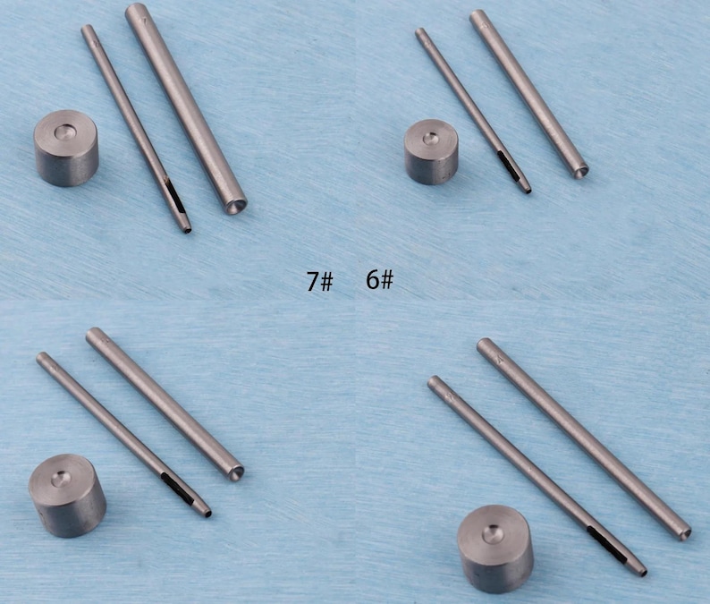 Double Cap Rivet Setter Kit: Leather Craft Installation Tools (6-12mm ...