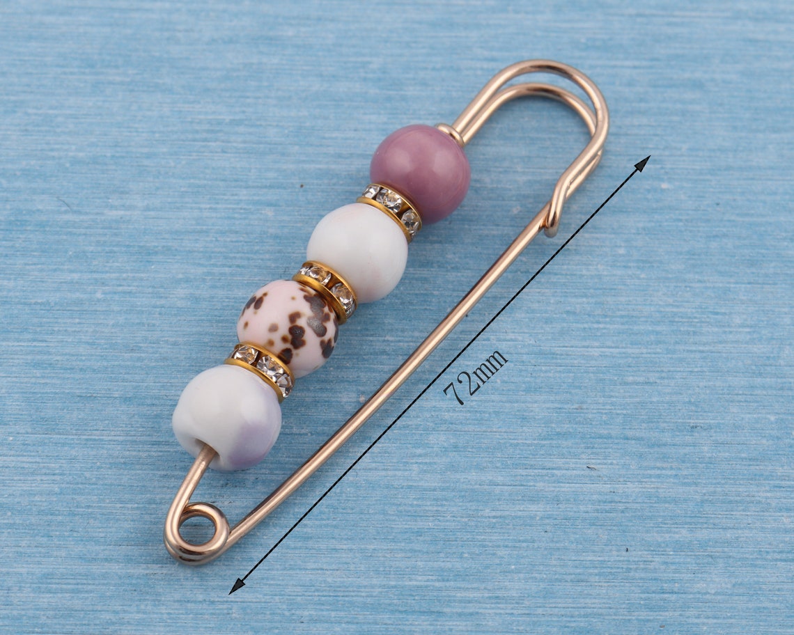 How To Put Beads On Safety Pins