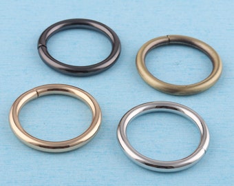 1.25&quot; O ring,32mm inner diameter antique brass/gun metal/light gold/silver iron round ring,split o ring for bag making hardware supplies