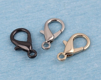 Alloy Lobster Clasp: Metal Snap Hooks for Jewelry Making (23x14mm)
