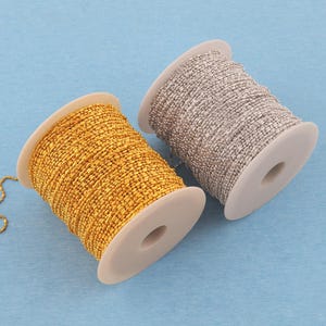 Gold/Silver  Ball Chain Necklace : DIY Handmade Jewelry Supply