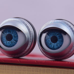 blue doll&#39;s eyes,20mm outer,toy safety eyes,round circle iron toy craft eyes,doll sleep eye,blinking sleeping baby doll eyes
