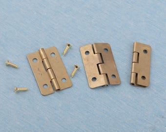 Charnière dorée pour boîte à bijoux - Charnière décorative en métal, 30*20 mm, lot de 2-4 pièces