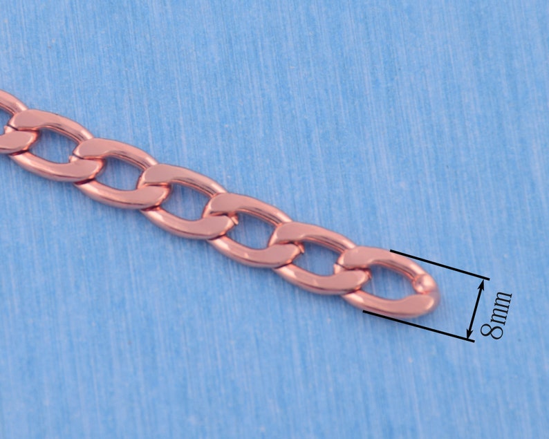 shoulder bag chain 8mm width rose gold bag chain handbag bag chain rose gold bag chain metal horizontal bag chain