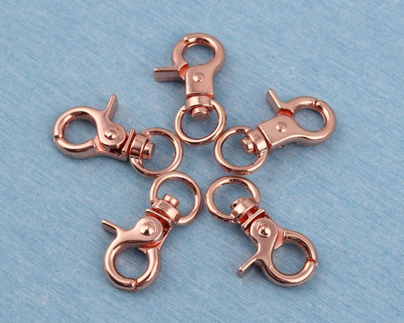 Metal Rose Gold Color Swivel Snap Clasp,10mm Inner Push Gate Hook Strap  Hook Trigger Hook Lobster Buckles for Purse Chain Hardware Supplies -   Finland
