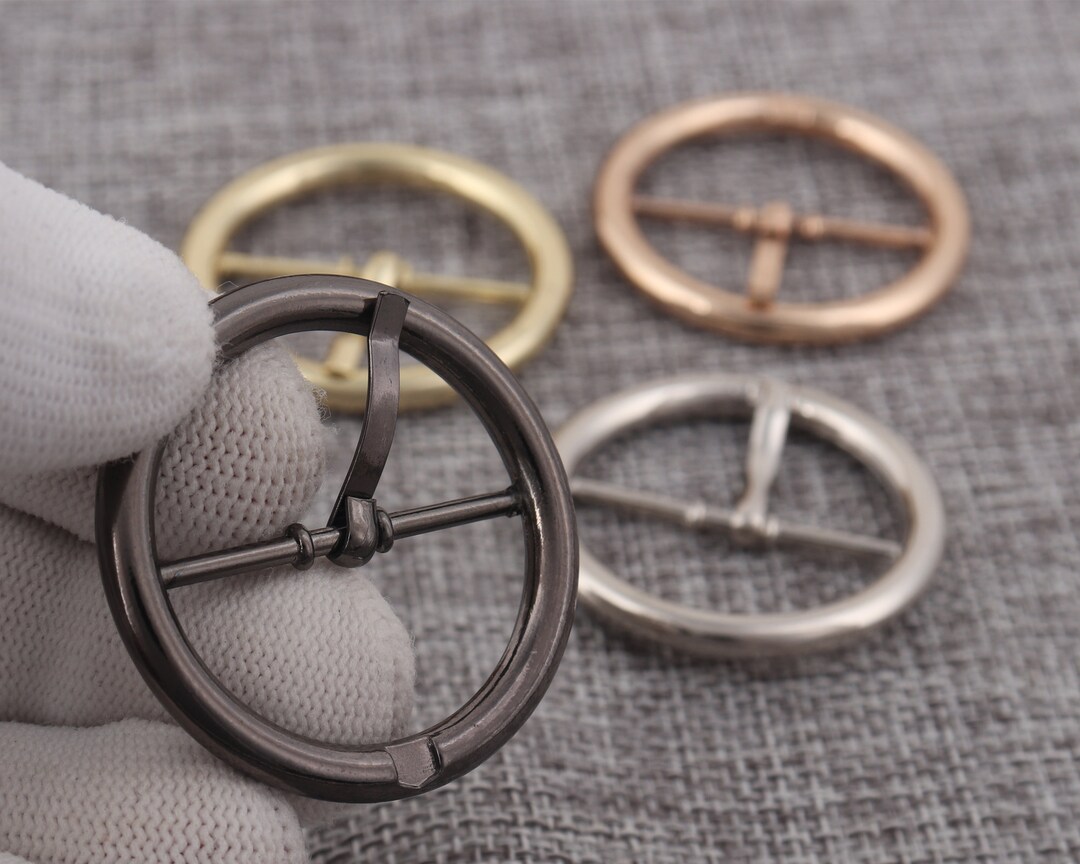 Round Belt Buckles,31mm Inner Metal Bag Strap Pin Buckle,adjuster Round