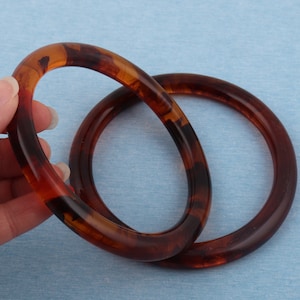 Acrylic plastic handle, 80mm O handle, bag frame, round handle DIY bag bag hardware