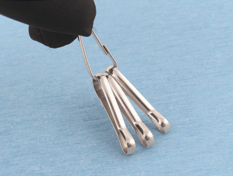 30pcs Stainless Steel Lanyard Snap Hooks: 30x10mm Zipper Pull Clasp image 4
