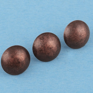 40mm Large Dome Upholstery Tacks - Antique Red Bronze Round Decorative