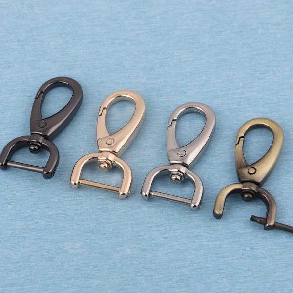 4-10 pcs 0.63" Detachable swivel clasp,16mm metal trigger snap hook link fastener,lobster buckle belt buckle for bag purse hardware