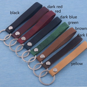 JJNUSA Genuine Leather Key Chain With Swivel Clasp – Attach To Belt Loops, Keys, Or Bags - View #5