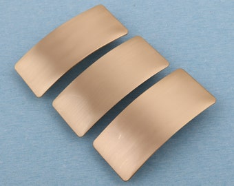 Pinza de cocodrilo dorada para el cabello: piezas en blanco de accesorios para el cabello de metal de 84 mm