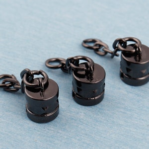 Metal tassel cap clasp hook,8mm inner  hanging tassel cap,barrel tube tassel end cap,connector bag hanger for handbags