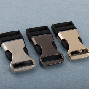 1.25&quot; plastic metal release belt buckle
