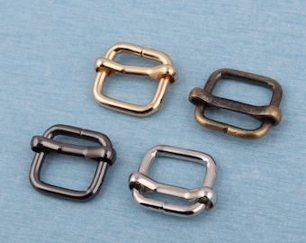 1/2" metal roller pin belt buckles,13mm inner metal roller buckles rectangle single prong buckle for shoes, bags, straps