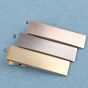 60mm Metal Alligator Hair Clips: Light Gold, Rose Gold, Silver (4-10 Pcs)