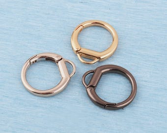 25mm Metal Spring O-Ring with Loop: Bag Chain Connector