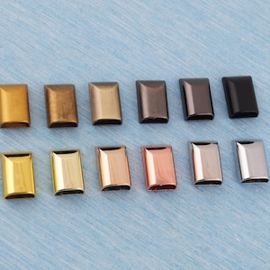 Metallkordelenden: Endkappen für Reißverschluss aus Legierung, mehrere Farboptionen, Taschenbeschläge (9 mm * 17 mm)