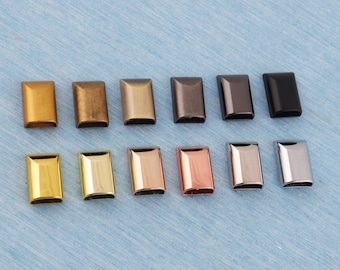 Metal Cord Ends: Alloy Zipper End Caps, Multiple Color Options,Bag Hardware (9mm*17mm)